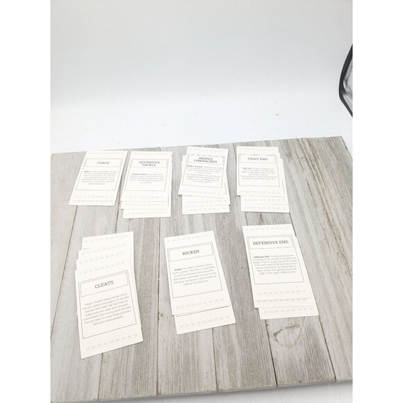 NFL-OPOLY Junior Game Replacement Cards Property Deeds And Gear Up - Picture 6 of 11